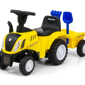 Jeździk New Holland T7 traktor z przyczepką grabki łopatka jeździk autko